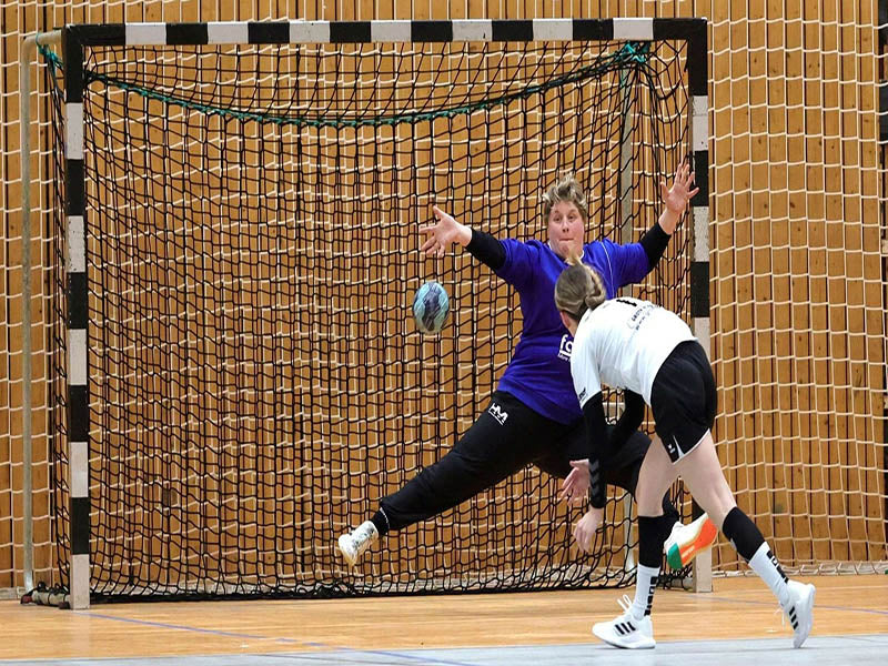 handbal doel met zwart net