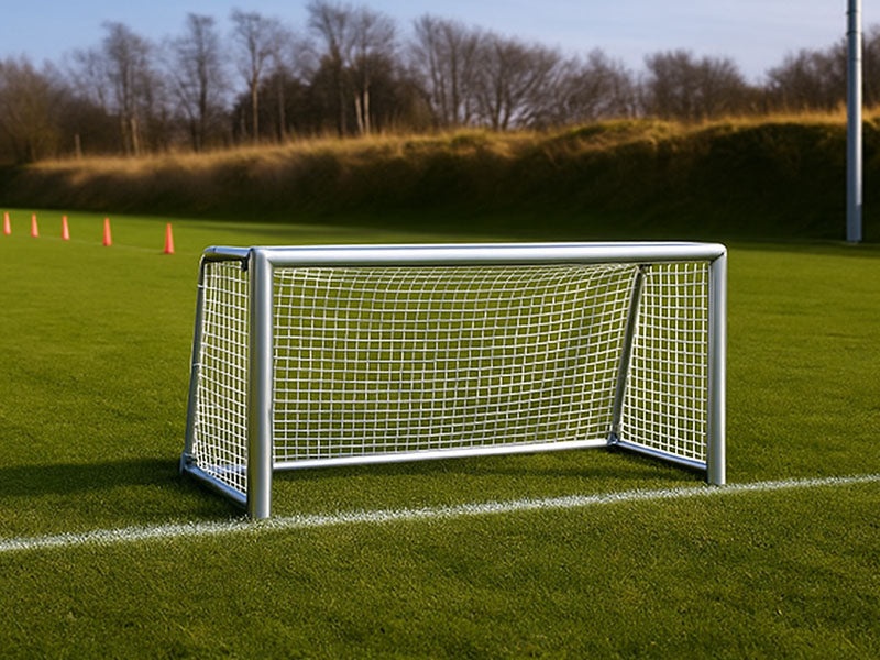 mini doel 3x1,5x0,8x1 m met wit doelnet