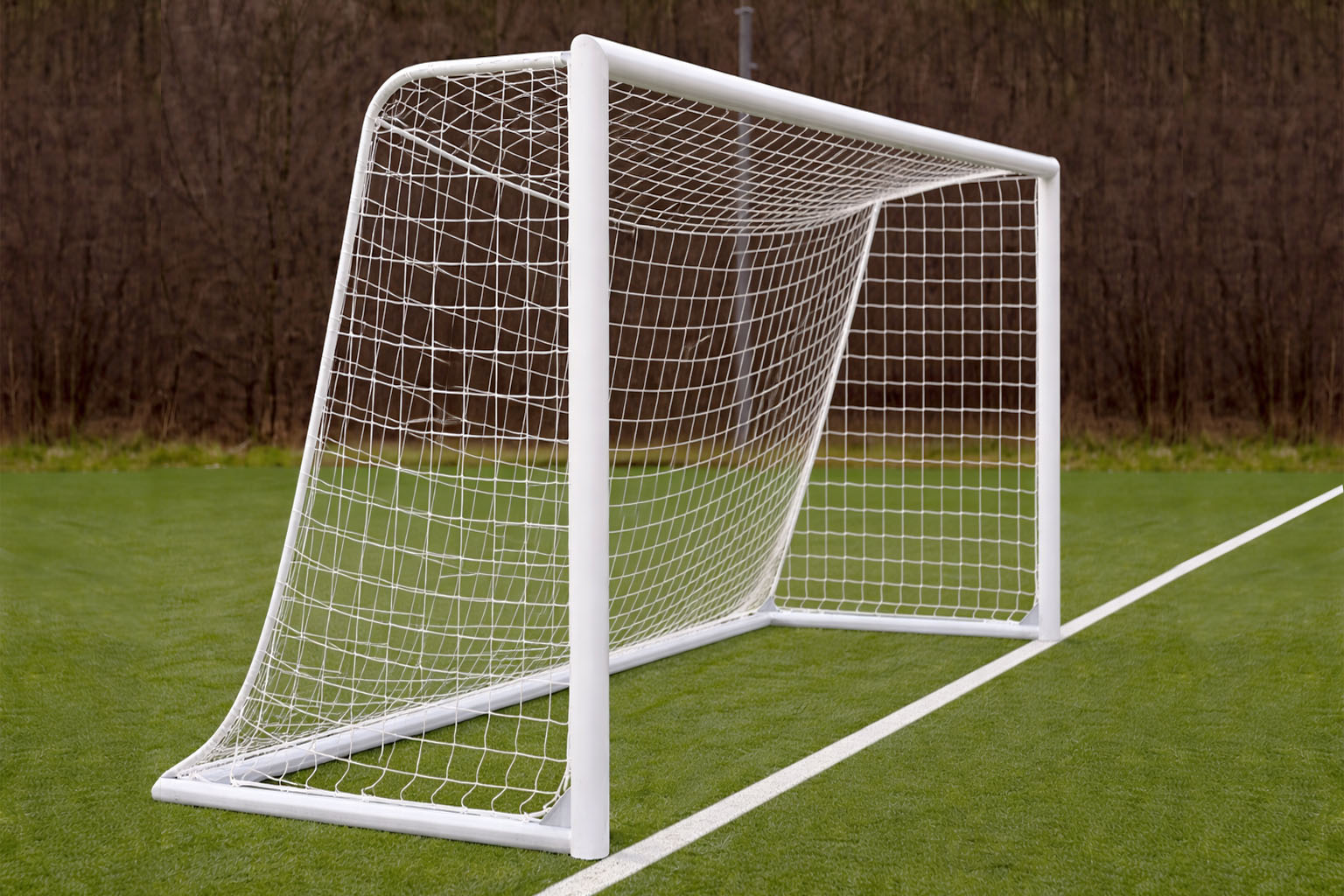 pupillen doel met wit doelnet 5x2x1x2 m