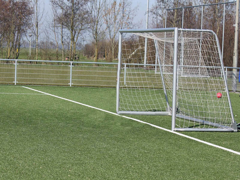 Pupillendoel 5x2x0,8x1,5 met wit voetbalnet
