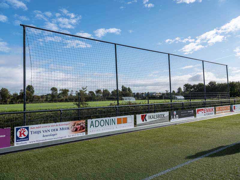 zwart afscheidingsnet