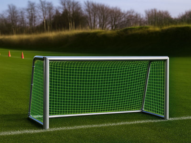 mini doel 3x1,5x0,8x1 m met groen doelnet