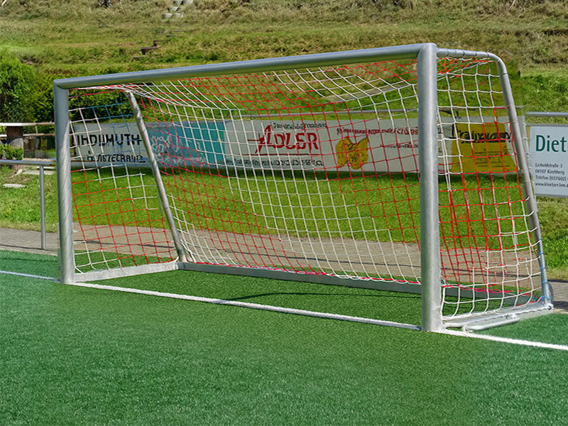 Pupillendoel 5x2x0,8x1,5 met wit en rood voetbalnet 